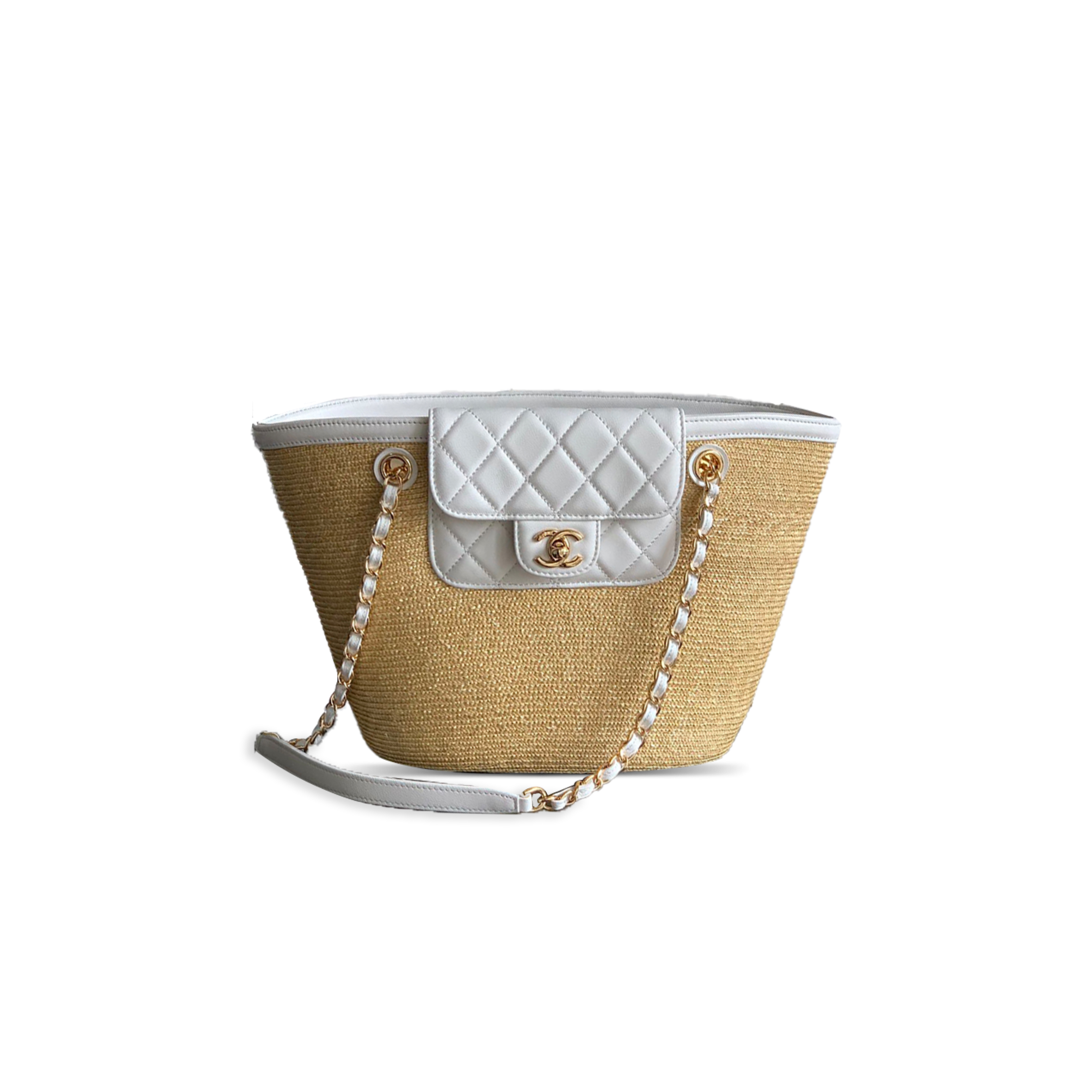 CHANEL SMALL WOVEN BASKET SHOPPING BAG (36*18*11.5cm)